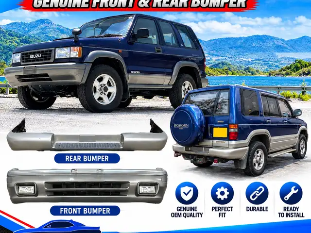 Isuzu Bighorn Genuine Front & Rear Bumpers, Manchester
