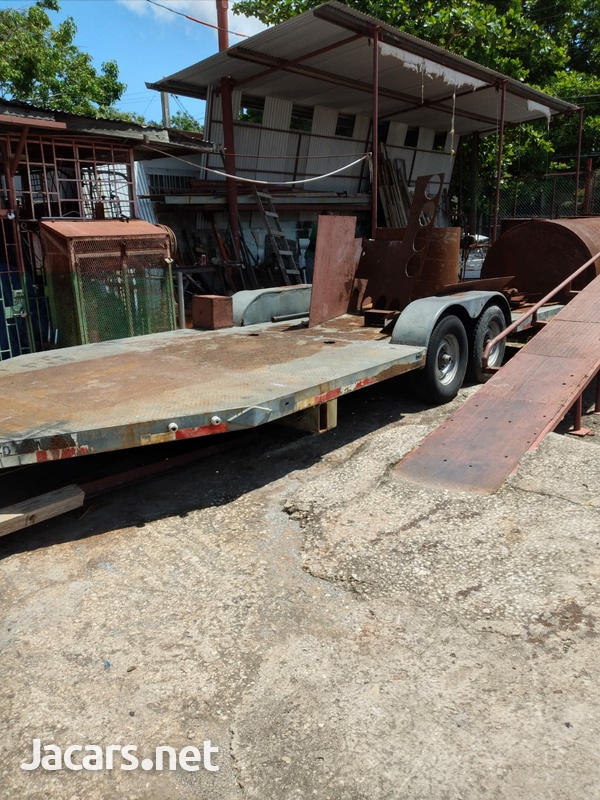 Flat bed Trailer tag a long great deal-1