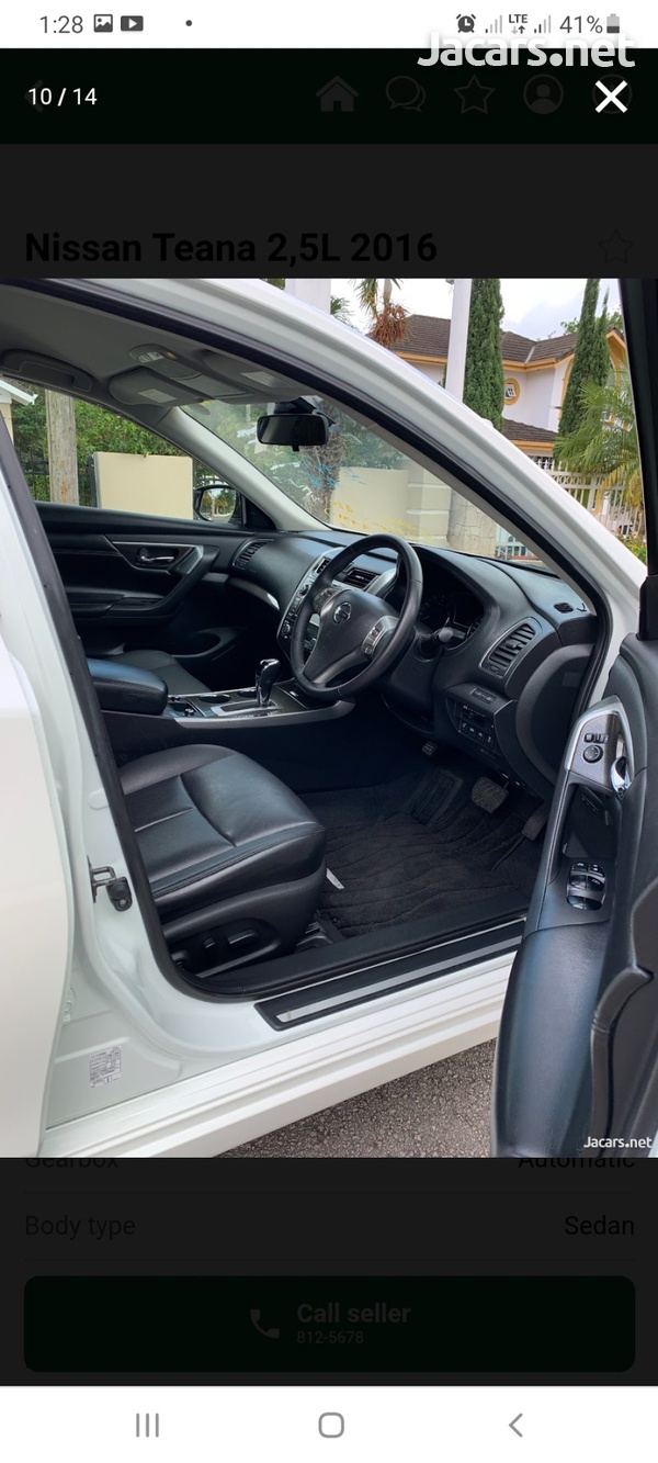 Nissan Teana 2,5L 2016-14