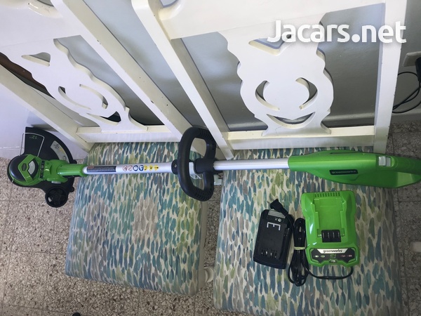 Electric weed cutter.-1