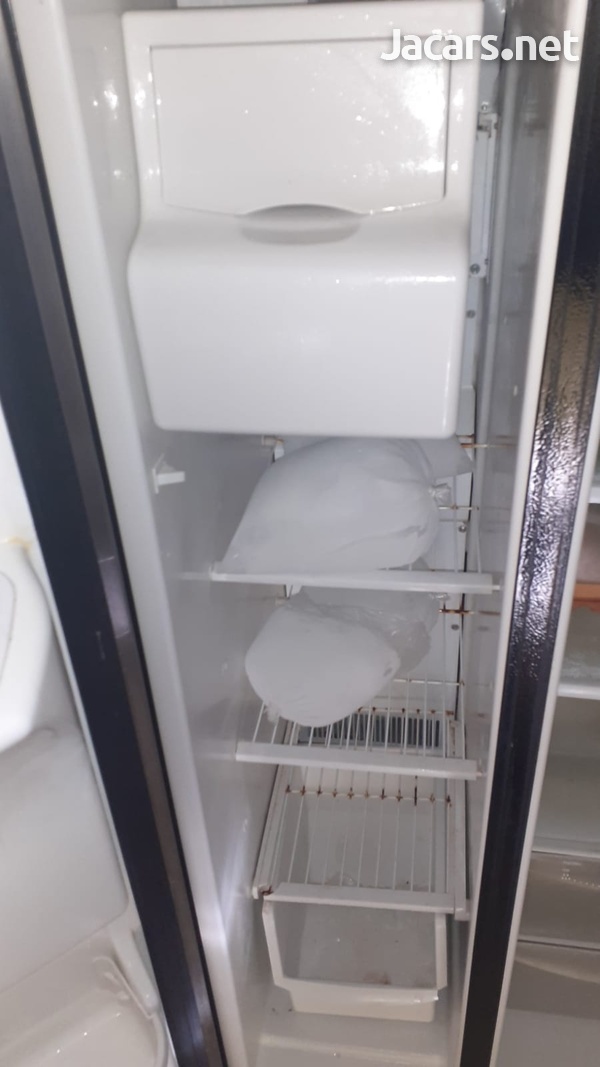 Stainless Steel, Ice & Water Dispenser Double Door Fridge-4