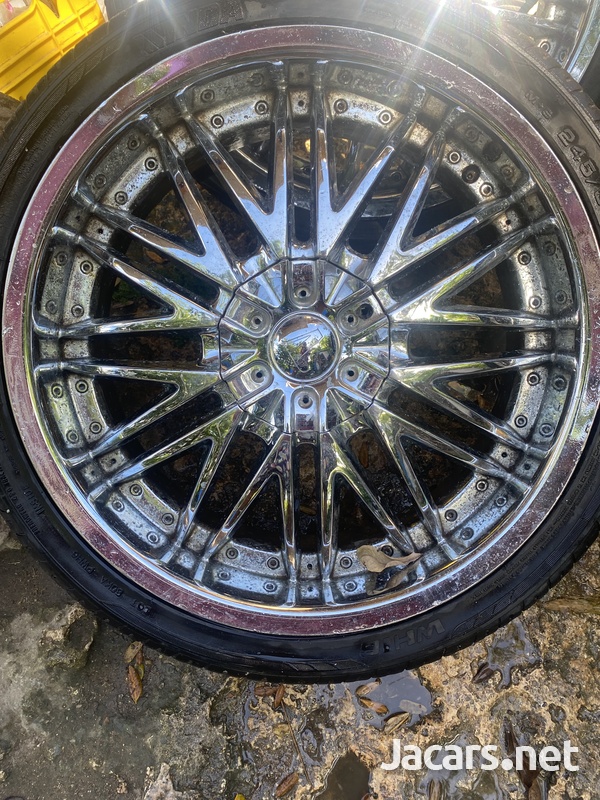 20 inch chrome rims 5 lugs universal-1