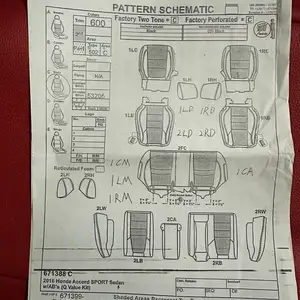 2018+ Honda Accord Red Perforated Leather Interior Kit Brand New, Kingston