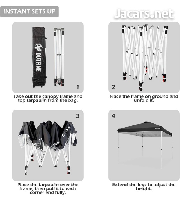OUTFINE 10FT BY 10FT DURABLE CANOPY TENT-5