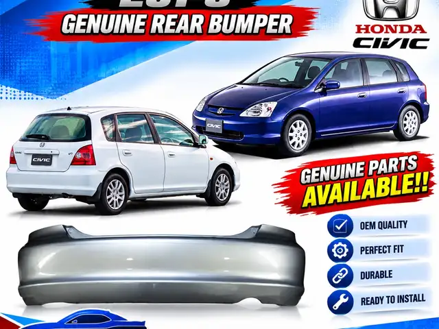 Honda Civic EU1-EU8 2001-2005 Genuine Rear Bumper, Manchester