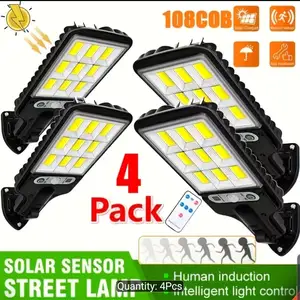 1pc Solar Lights Outdoor 3 Modes 200COB Waterproof Street Lamp Motion Sensor Sec, Saint Catherine