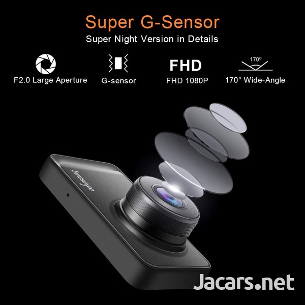 1080P Full HD Dash Cam with 32GB high speed micro SD card.-3