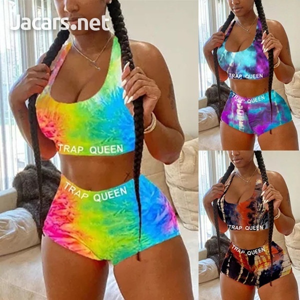 Sleeveless Crop Top and Shorts Set
