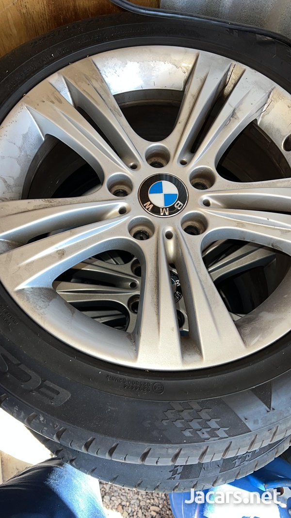 Bmw 17inch rims and tyres, next to new-3