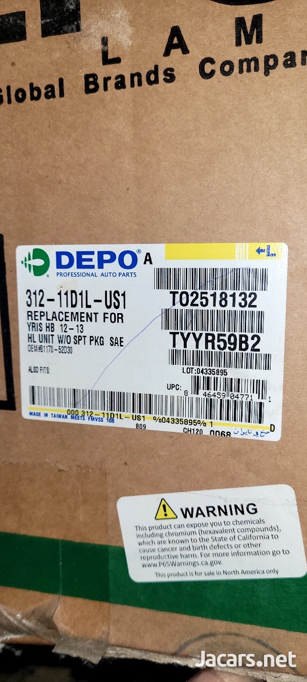Brand new left side headlight lamp for toyota vitz and yaris-1