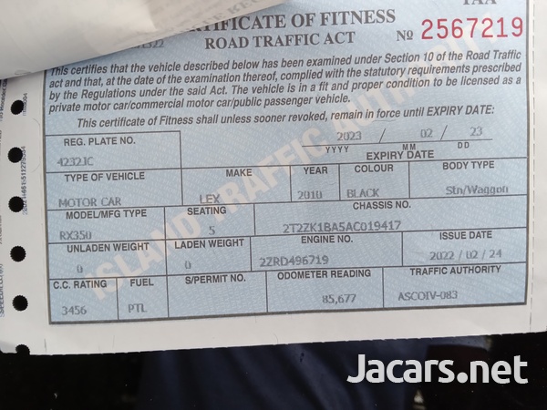 Lexus RX 3,5L 2010-8