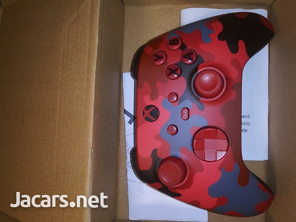 Xbox one X Red Camo Controller-1