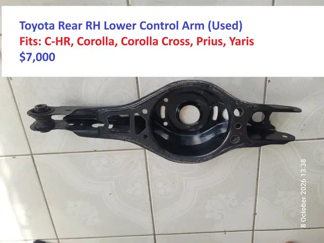 Genuine Lower R-RH Control Arm for C-HR, Corolla, Corolla Cross, Prius and Yaris, Saint Andrew