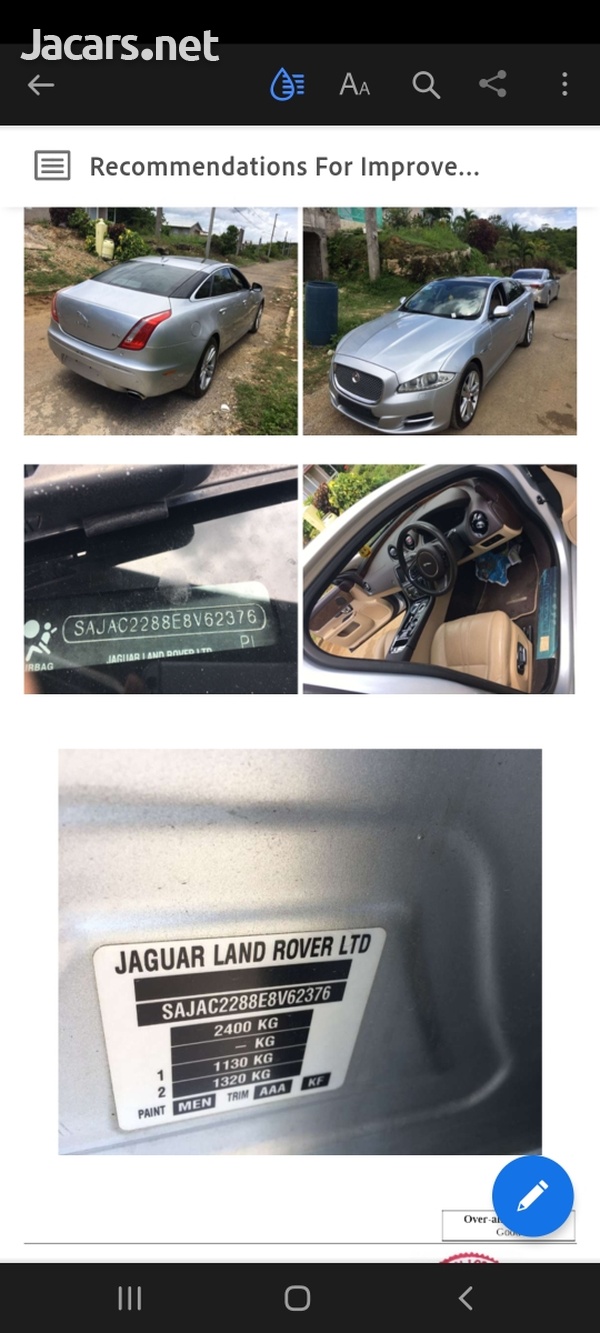 Jaguar Jaguar All Models 3,0L 2014-1